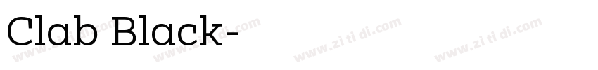 Clab Black字体转换